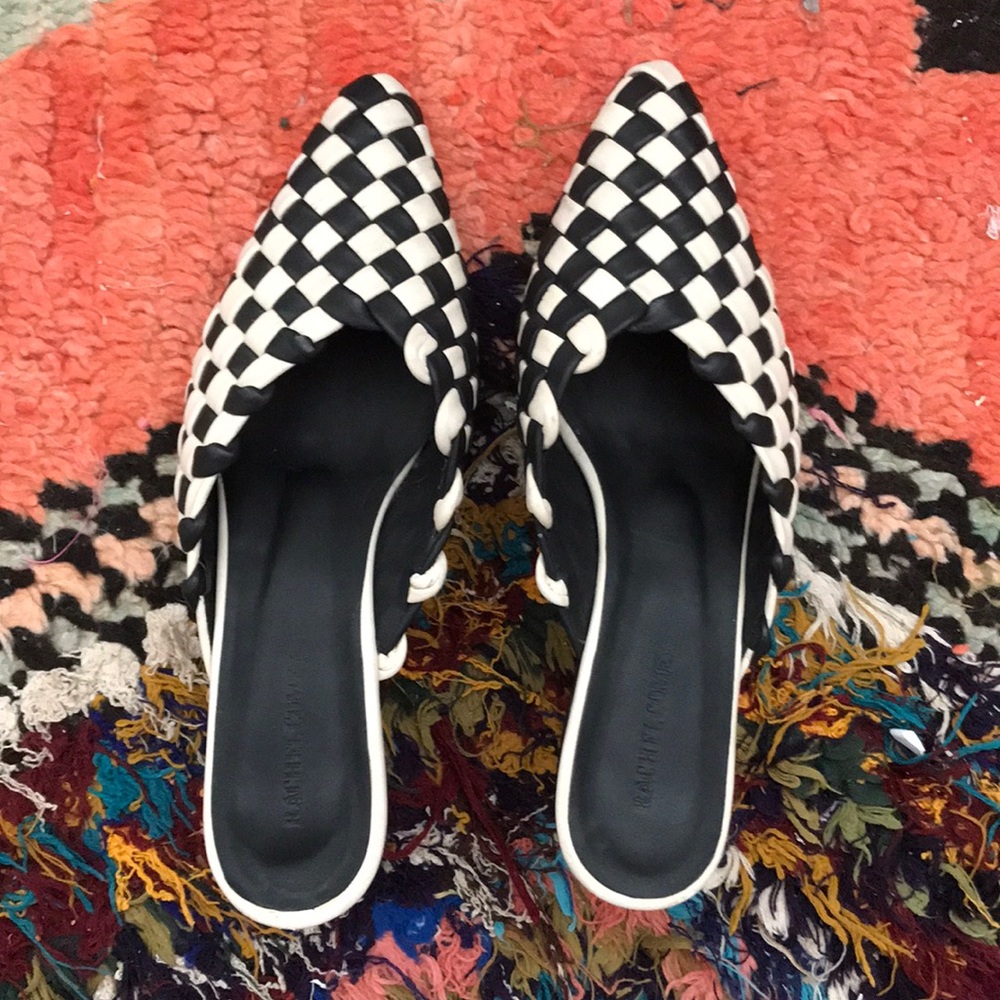 Rachel Comey Woven Wedge Mules